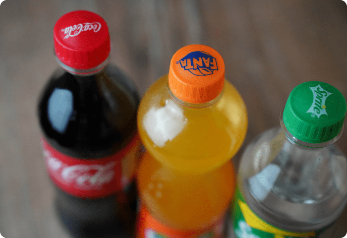 Cola, Fanta, Sprite